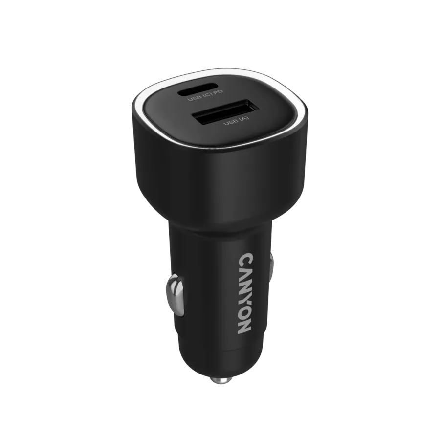 photo 3 - CANYON Автомобильный адаптер 2*USB/USB-C, 48 Ват