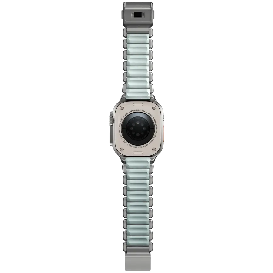 photo 4 - NOMAD Stratos Band for Apple Watch 44/45/46/49 mm, Natural/IcyBlueGlow