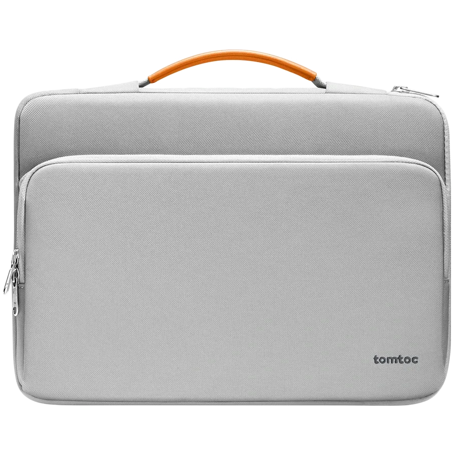 photo - TOMTOC Сумка Defender-A14 ноутбуков Briefcase  Gray/Orange для MacBook Pro 16