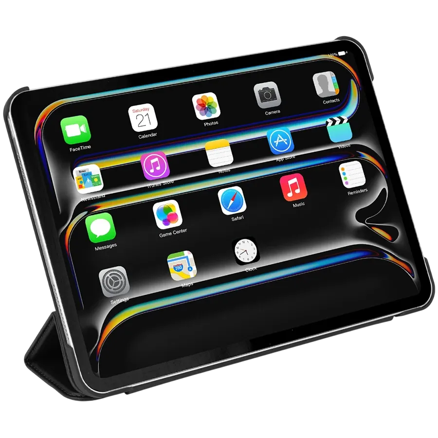 photo 6 - Чехол DECODED Smart Folio из текстурированного силикона для iPad Pro 11 (M4/M5), Угольно-чёрный