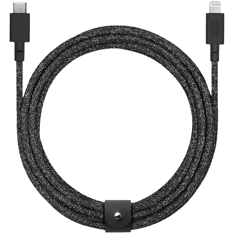 photo - NATIVE UNION USB-C to Lightning Cable, Space Black, 3m