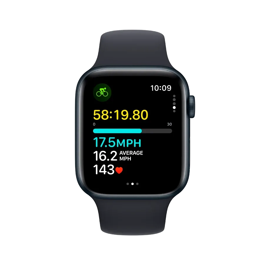 photo 6 - Apple Watch SE GPS Gen.2 (2023),  Midnight Sport Band, M/L, 44mm, Midnight