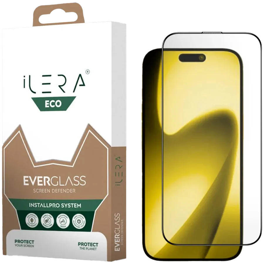 photo - ILera Safety Glass  for iPhone 17 Pro Max|{English}ECO EverGlass{English}|