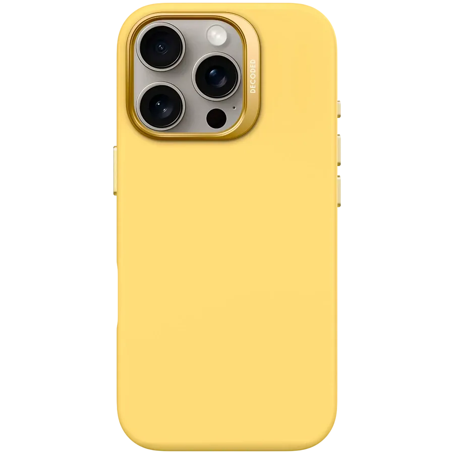 photo 1 - DECODED Case Silicone Case with MagSafe Popcorn Yellow for iPhone 16 Pro