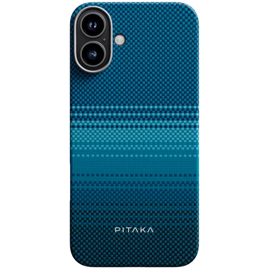 photo - Husă PITAKA Tactile Woven cu MagSafe pentru iPhone 16, Moonrise