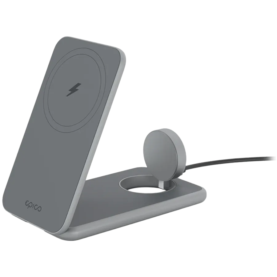 photo - EPICO Wireless Charger to USB Type C, 25 W, Space Gray