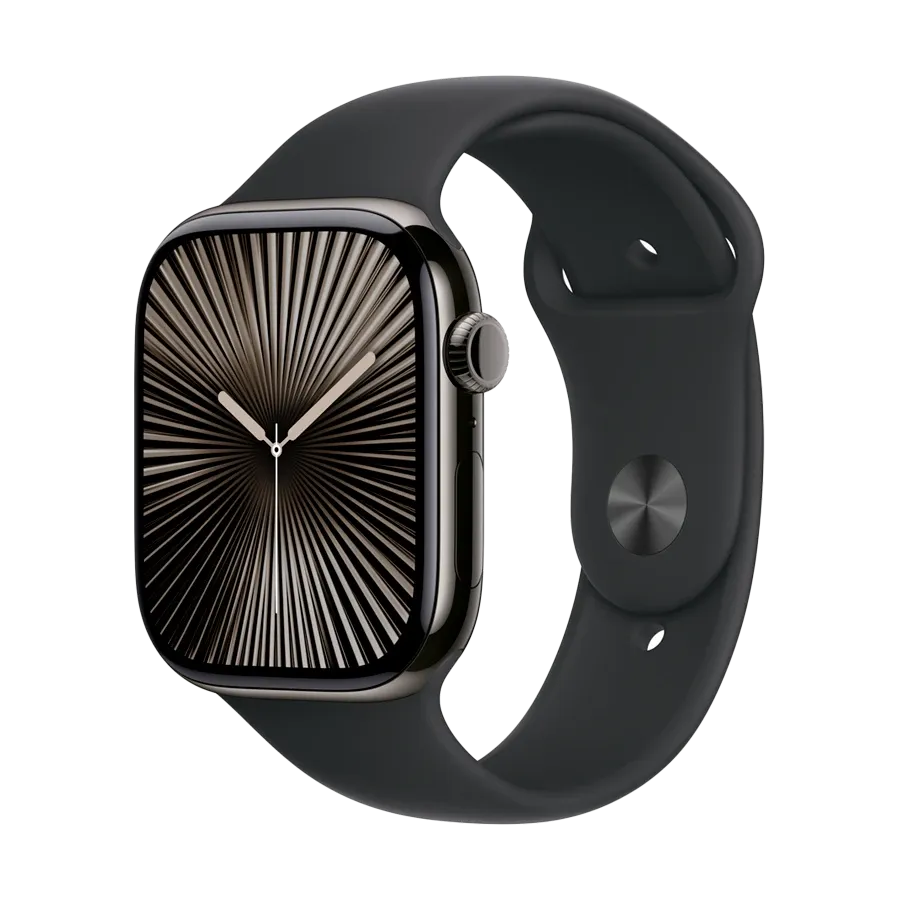 photo 2 - Apple 46mm Sport Band - S/M & M/L Удлинитель ремешка  for Apple Watch 44/46 mm, Size S/M, Чёрный