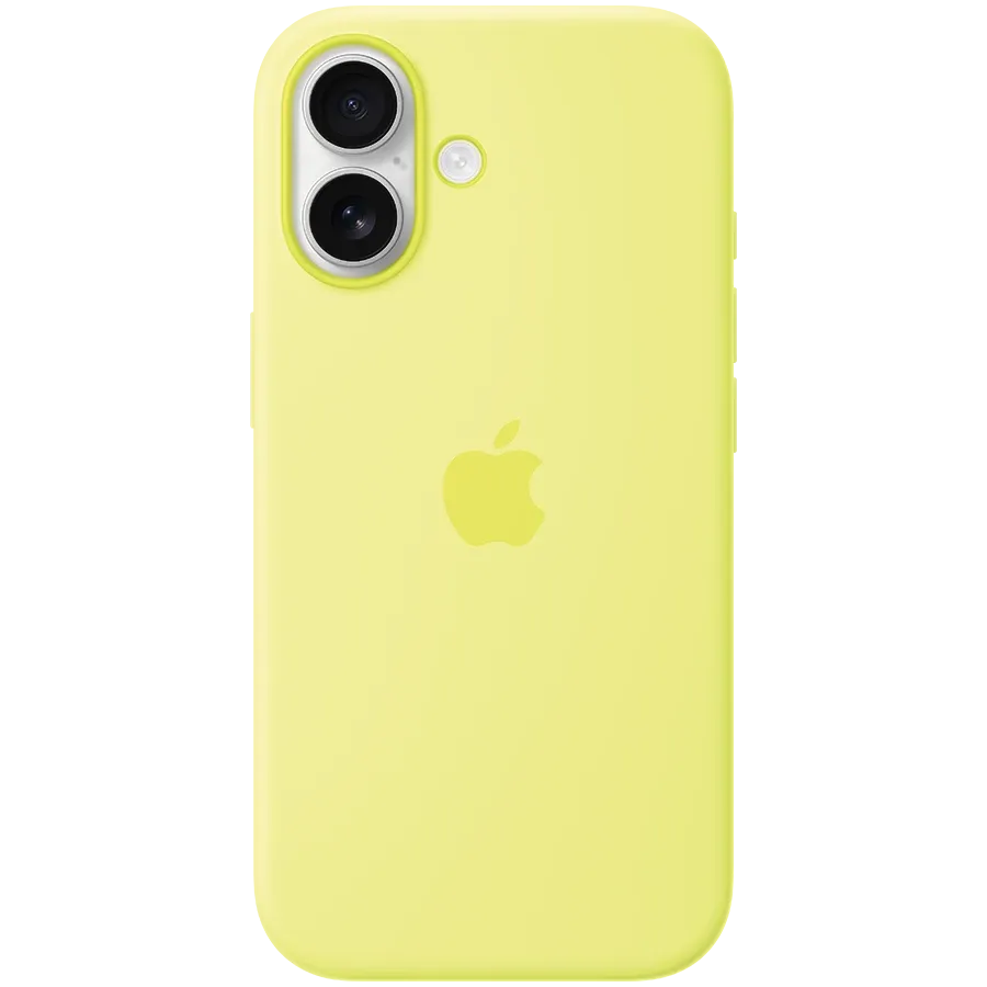 photo 1 - Husă Apple din silicon cu MagSafe pentru iPhone 17, Neon Yellow