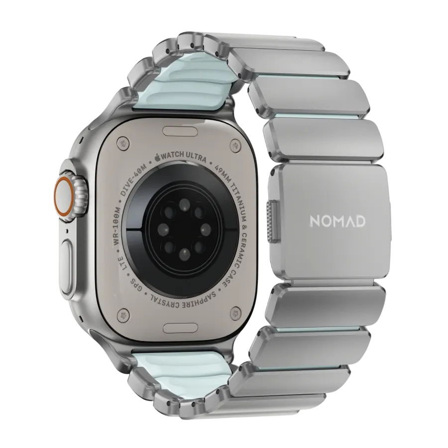 photo 5 - NOMAD for Apple Watch 44/45/46/49 mm, Natural/IcyBlueGlow