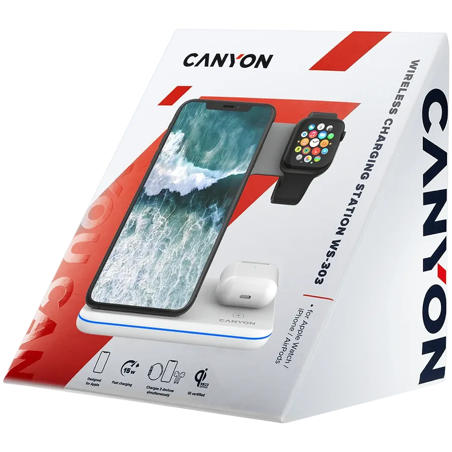 photo 7 - CANYON Индукционная зарядка WS-303, 15 Вт