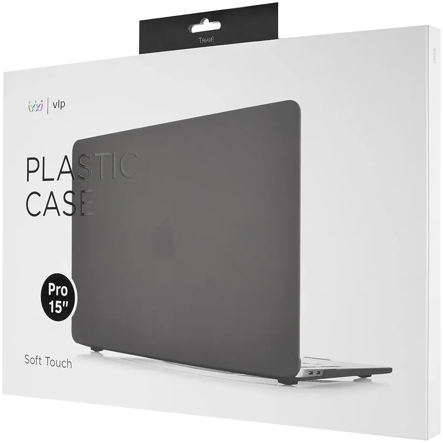 photo 1 - VLP Чехол-накладка Plastic Case  Чёрный для MacBook Pro 15