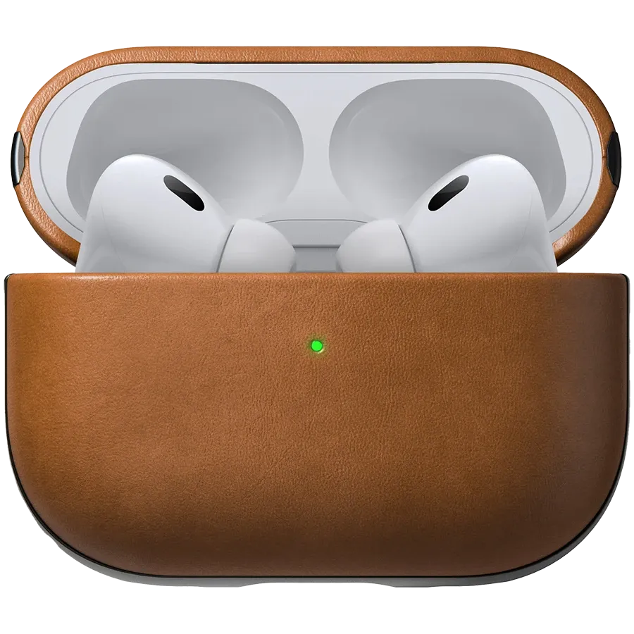 photo 1 - Чехол Nomad Modern Leather English Tan for Airpods Pro 2nd Gen (NM01999485)