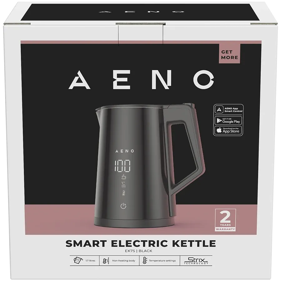 photo 3 - AENO EK7S Чайники (1.7 л), Чорний