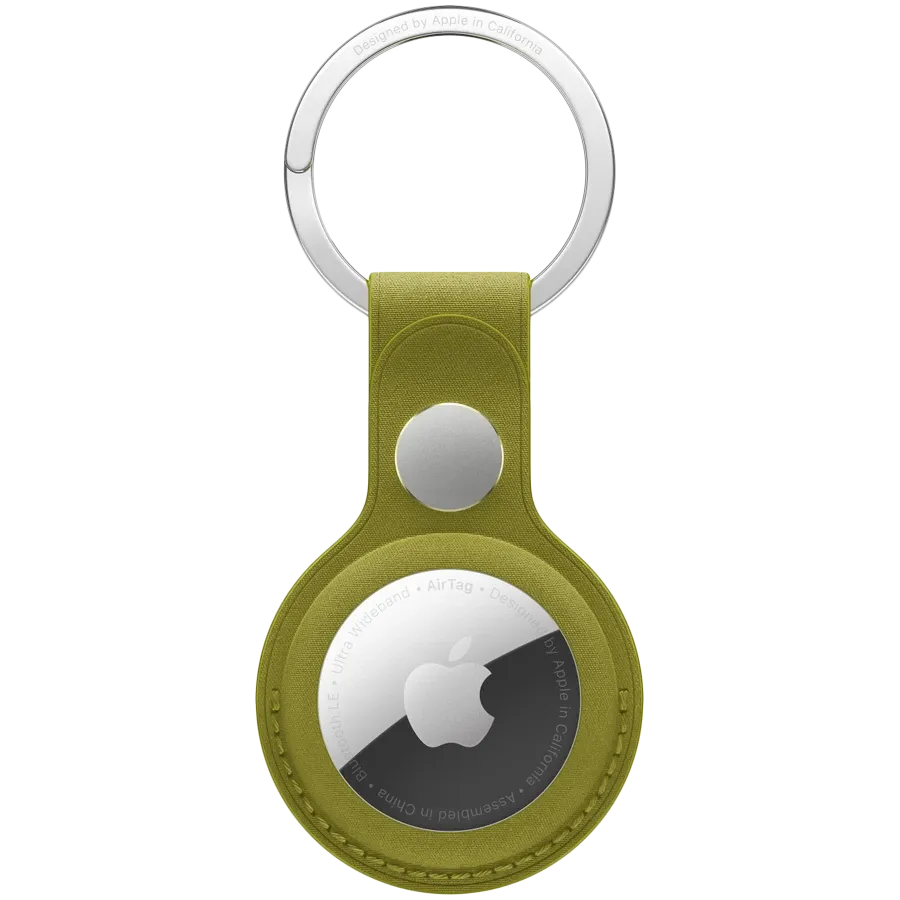 photo 1 - Apple  за AirTag, ChartreuseFineWoven Key Ring