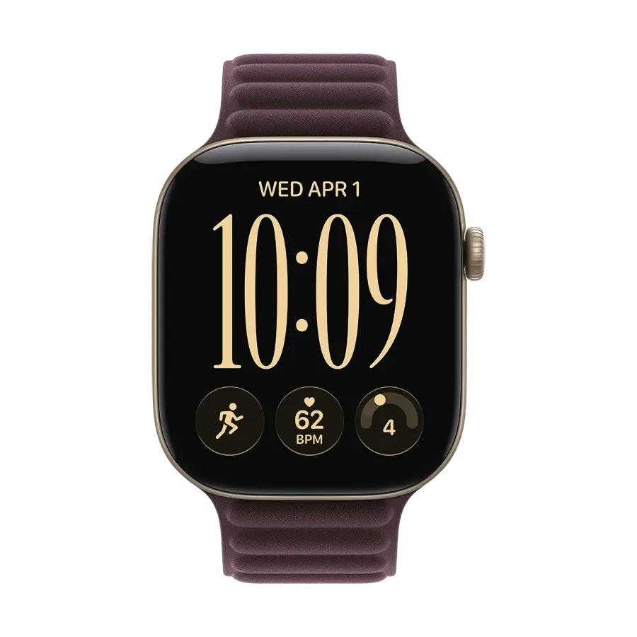 Apple 46mm Magnetic Link Ремінець  for Apple Watch 44/45/46/49 mm, Size M/L, Burgundy – photo 3