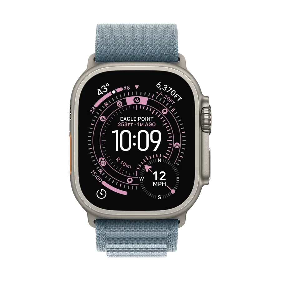 photo 2 - Apple 49mm Loop - Small Band Extension Alpine Loop Світло-блакитний за Apple Watch 44 mmApple Watch 45 mmApple Watch 46 mmApple Watch 49 mm 44/45/46/49 mm