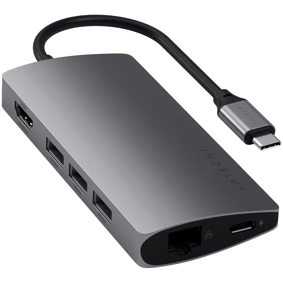 photo 2 - Многопортовый адаптер SATECHI V2 USB-C 4K с Ethernet