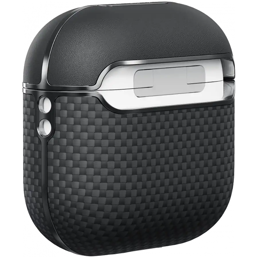 PITAKA Чохол Aramid Fiber  Чорний/Сірий для AirPods (Gen4) – photo 4