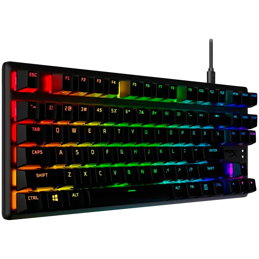 photo 3 - Tastatură pentru gaming HYPERX Alloy Origins PBT HX Aqua, Black