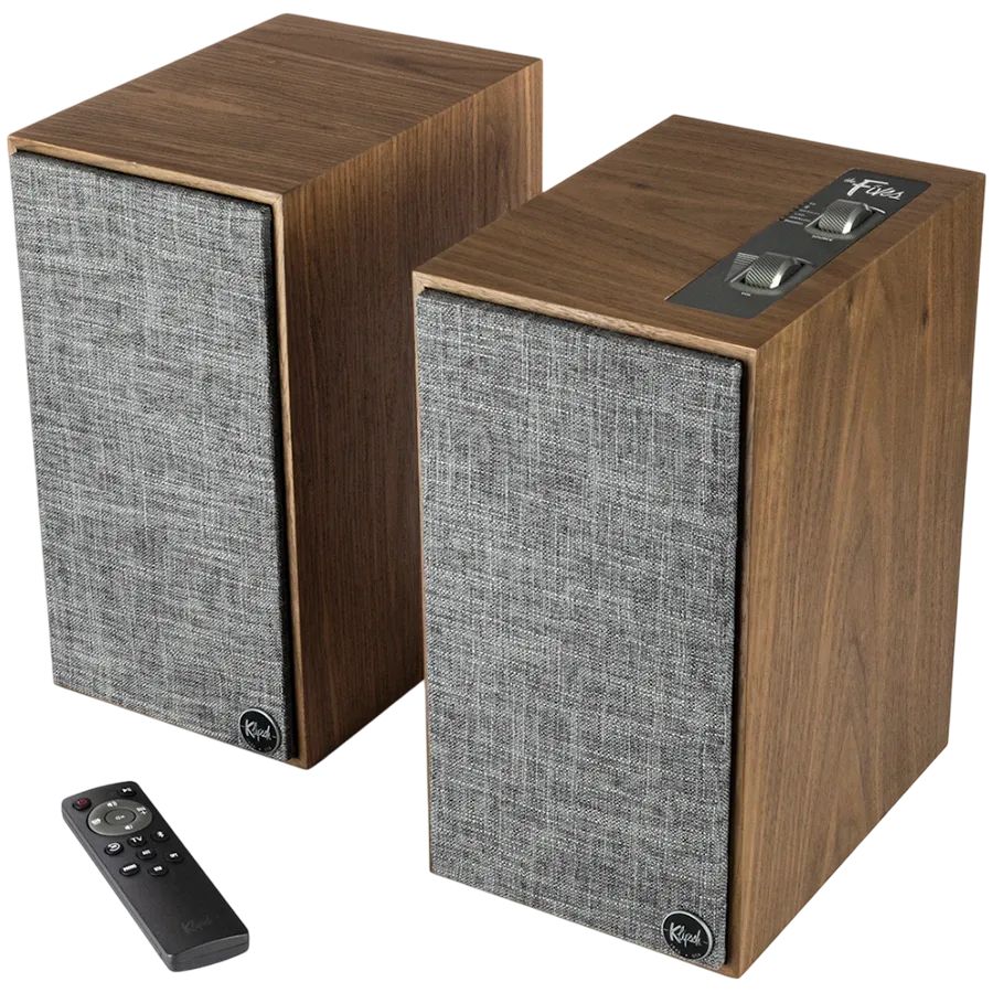photo 1 - Klipsch The Fives сөрелік белсенді акустика, жаңғақ түсті, жұп