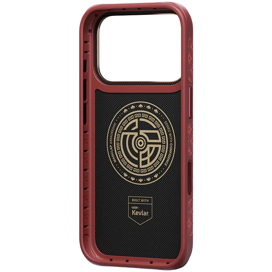 Husă BENKS ArmorGrid cu MagSafe pentru iPhone 17 Pro/18 Pro, Sawy Red – photo 2
