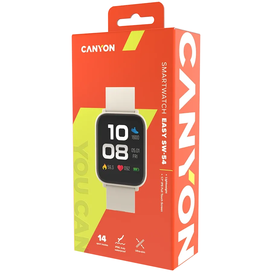 photo 4 - CANYON SW-54 (1.70", 240x280, 64 МБBluetooth 5.3) Beige