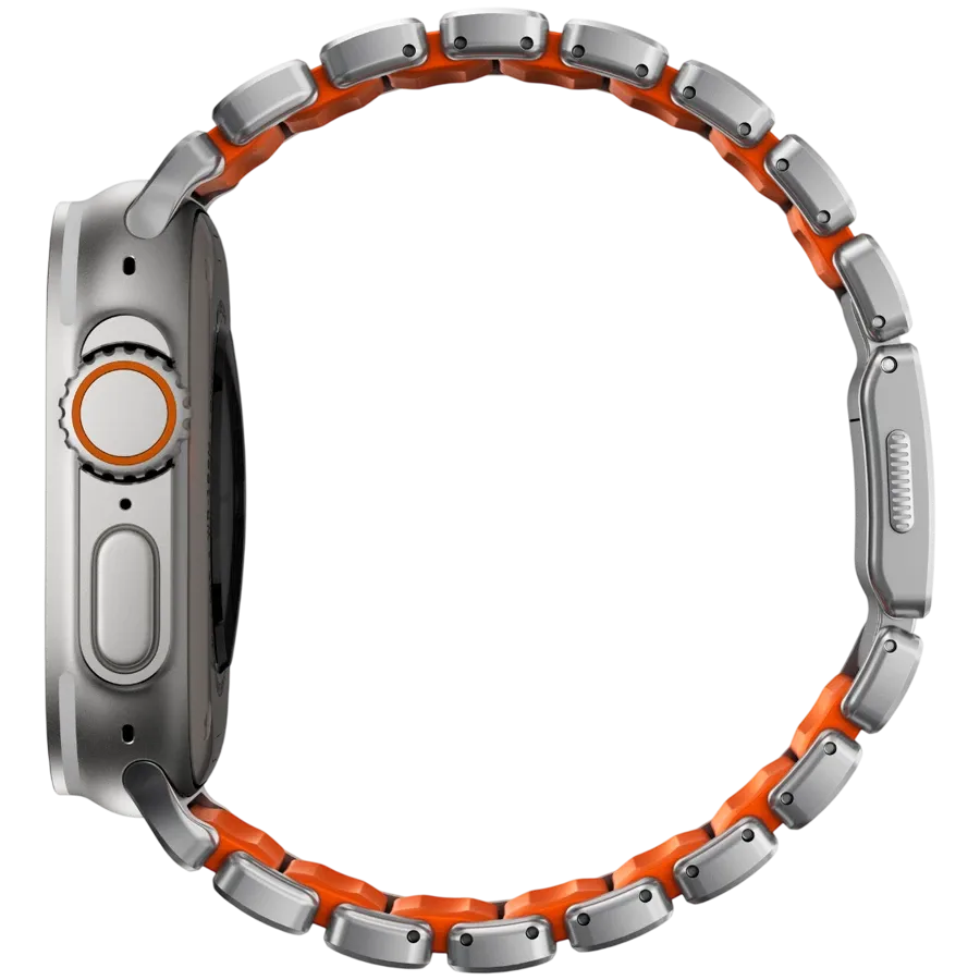 photo 2 - NOMAD Band Extension Stratos Band Natural Hardware/Ultra Orange за Apple Watch 44 mmApple Watch 45 mmApple Watch 46 mmApple Watch 49 mm 46/49 mm