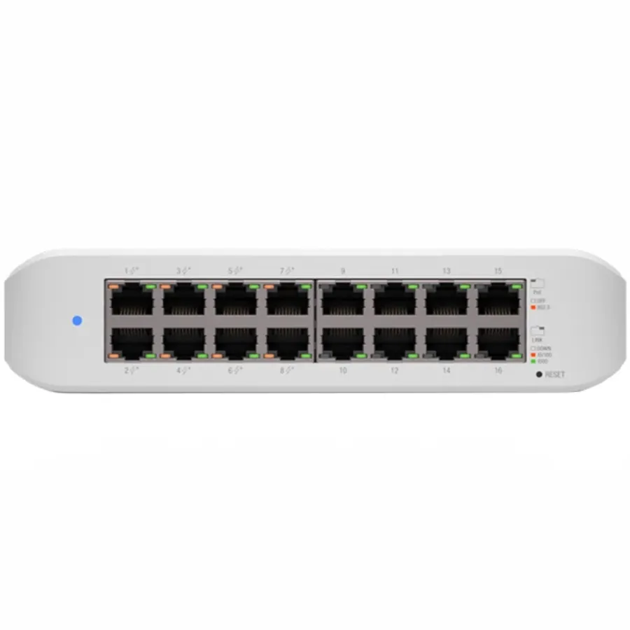 photo - Switch Ubiquiti UniFi Switch Lite 16 PoE, 16 porturi, White