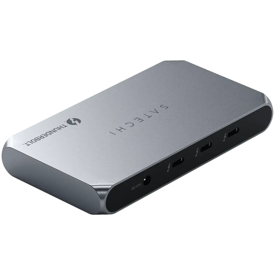 photo 2 - Концентратор SATECHI Thunderbolt 4 Slim Hub Pro (ST-HT4SHM-EU)
