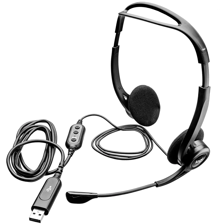 photo 2 - Наушники LOGITECH PC Headset 960 USB Black (L981-000100)