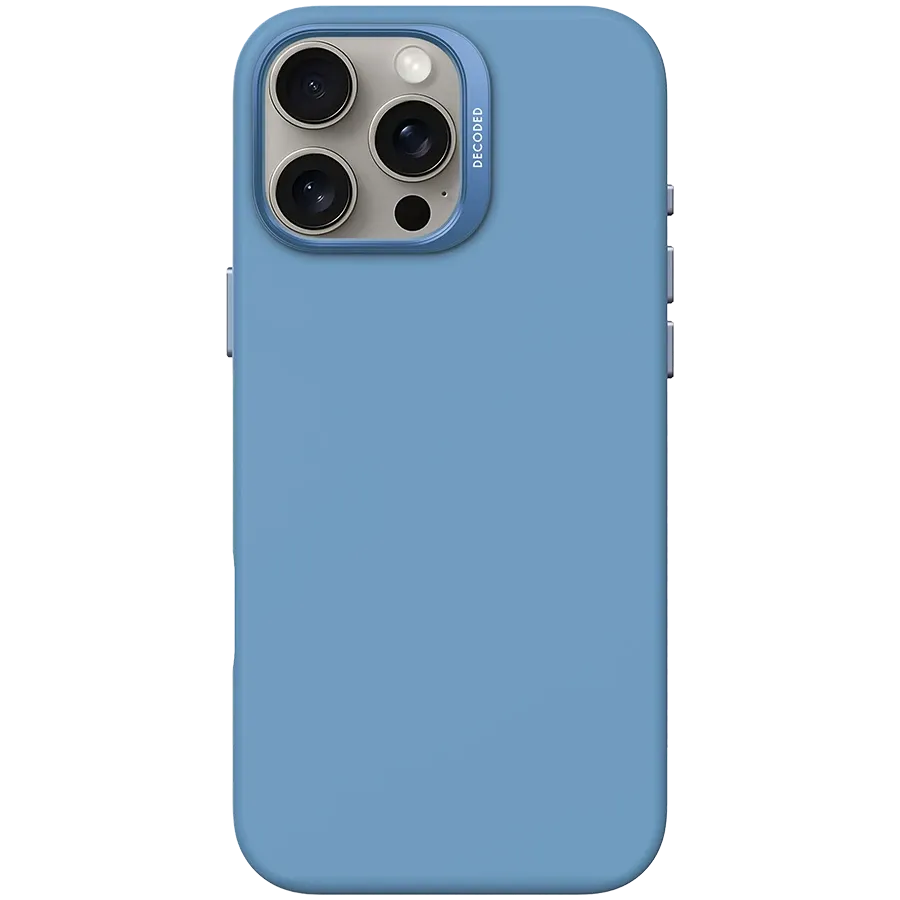 photo - Чехол DECODED из силикона с MagSafe Air для iPhone 16 Pro Max, Blue