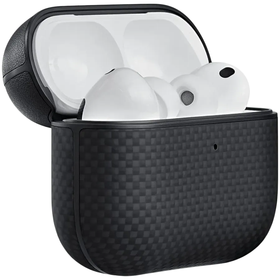 photo 2 - PITAKA Case Aramid Fiber Case with MagSafe Black/Gray for AirPods Pro (Gen3)