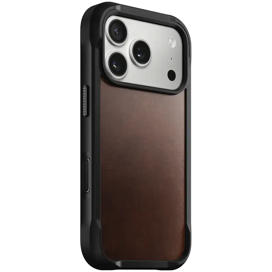 Чехол NOMAD Rugged Leather Horween с MagSafe для iPhone 17 Pro, Rustic Brown – photo 2
