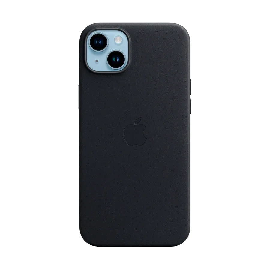photo - Apple Чехол Leather Case с MagSafe Тёмная ночь для iPhone 14 Plus