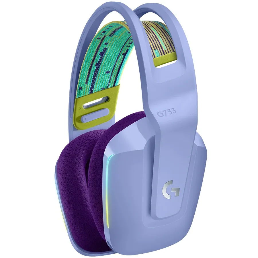 photo 2 - LOGITECH G733 Wireless Headset, Lilac