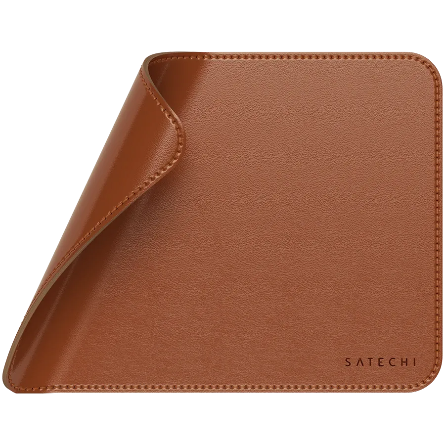 photo 3 - SATECHI Vegan-Leather Premium Mouse Pad, Brown