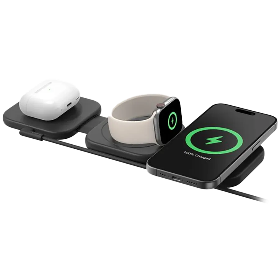 photo 1 - Wireless charger BELKIN Travel Pad, 15 W, Black