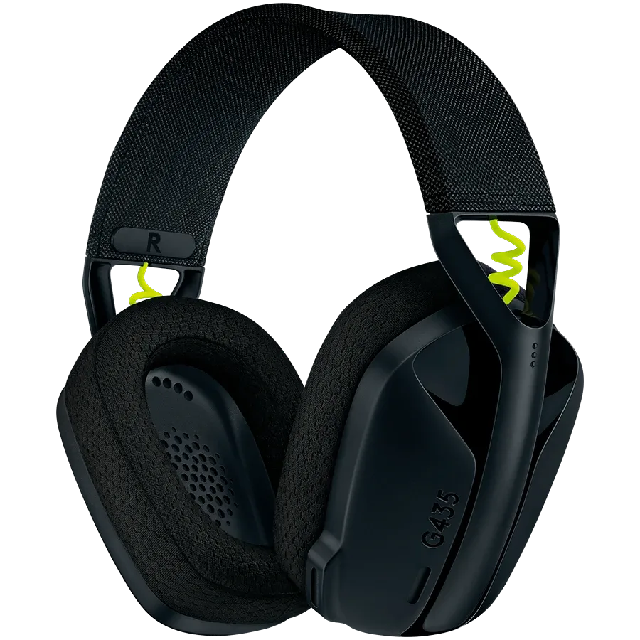 photo 1 - LOGITECH G435 Lightspeed Wireless Headset, Black