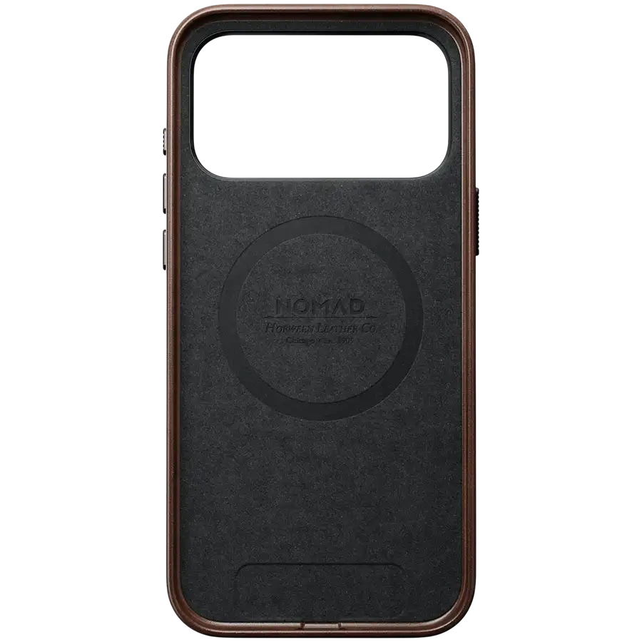 NOMAD Чехол Traditional Leather Case Horween с MagSafe Rustic Brown для iPhone 17 Pro – photo 3