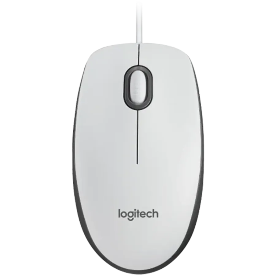 photo 1 - Мышь LOGITECH M100 USB White (L910-006764)