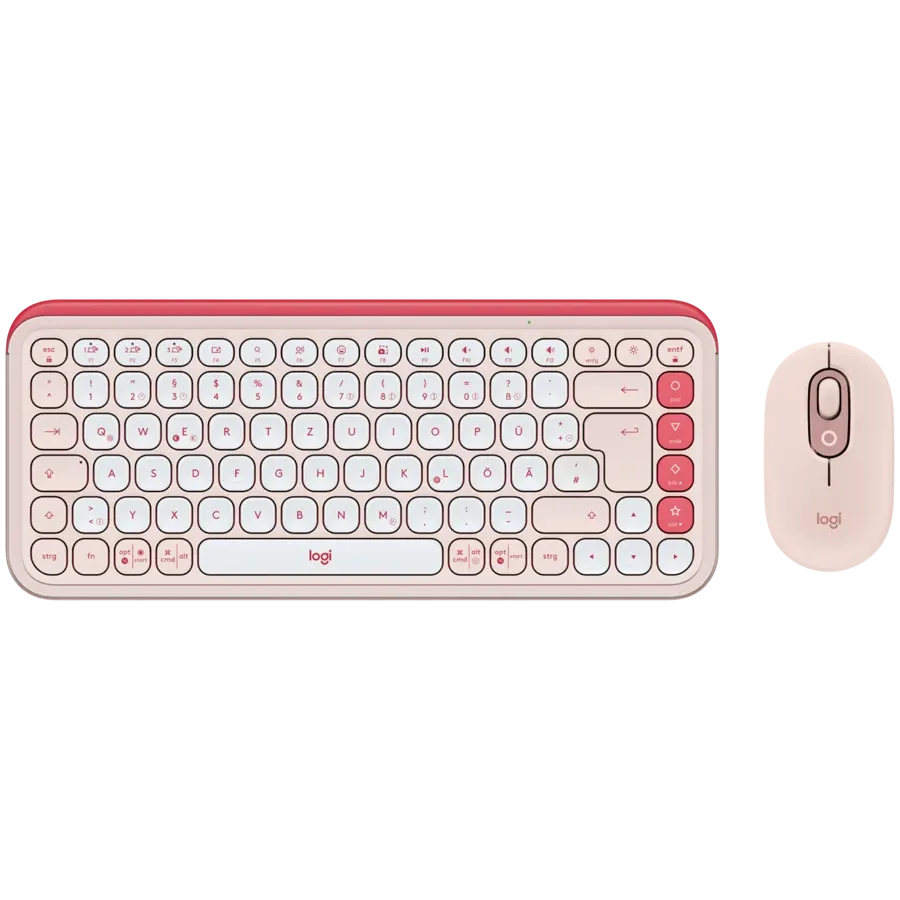 photo 1 - Клавіатура LOGITECH POP ICON COMBO ROSE