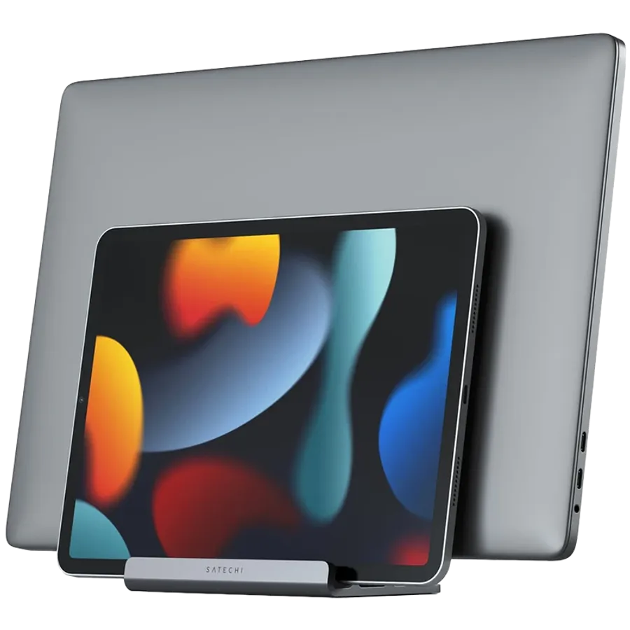 photo 1 - Подвійна вертикальна підставка SATECHI Dual Vertical Laptop Stand (ST-ADVSM)