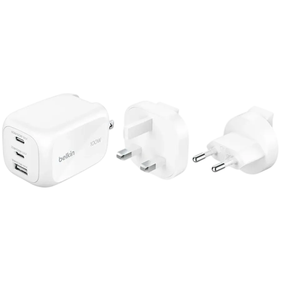 Adaptor de alimentare BELKIN USB/USB-C, 100 W, White – photo