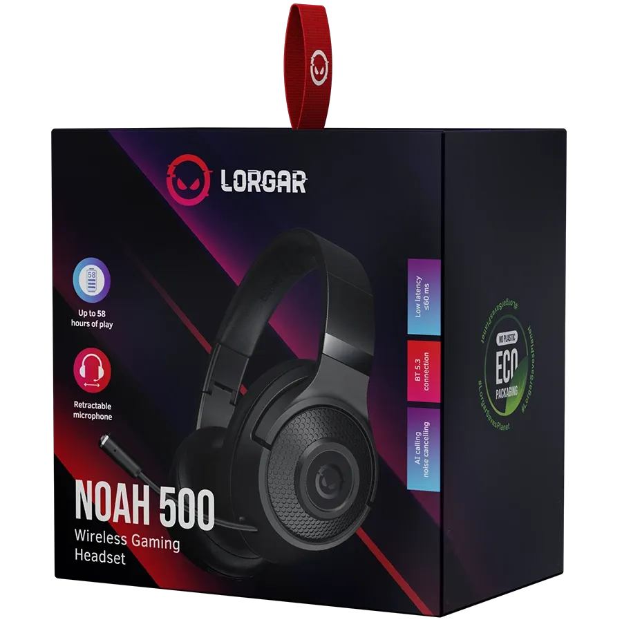 Наушники LORGAR Noah 500 Wireless Gaming Black (LRG-GHS500) – photo 5