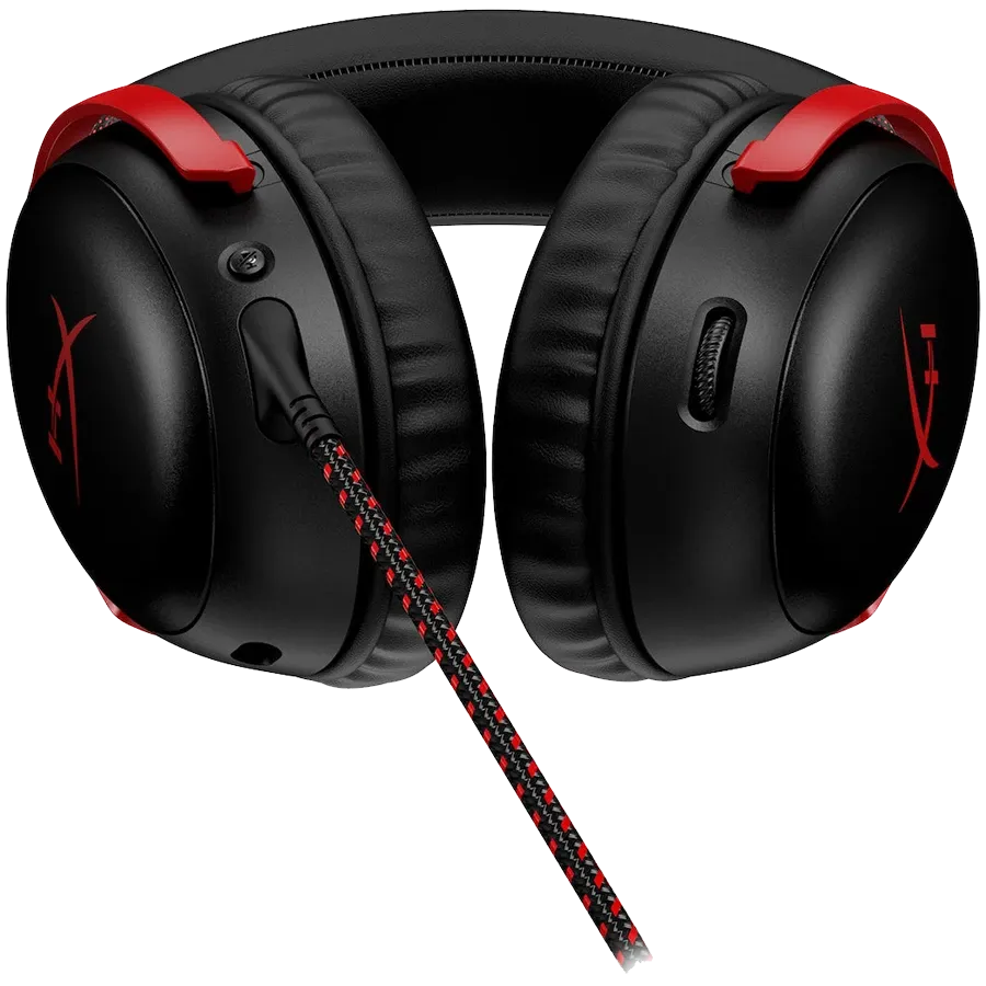 photo 5 - Игровые наушники HYPERX Cloud III, Чёрно-красные
