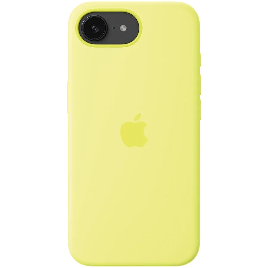 photo 2 - Apple Case Silicone Case  Neon Yellow for iPhone 16e