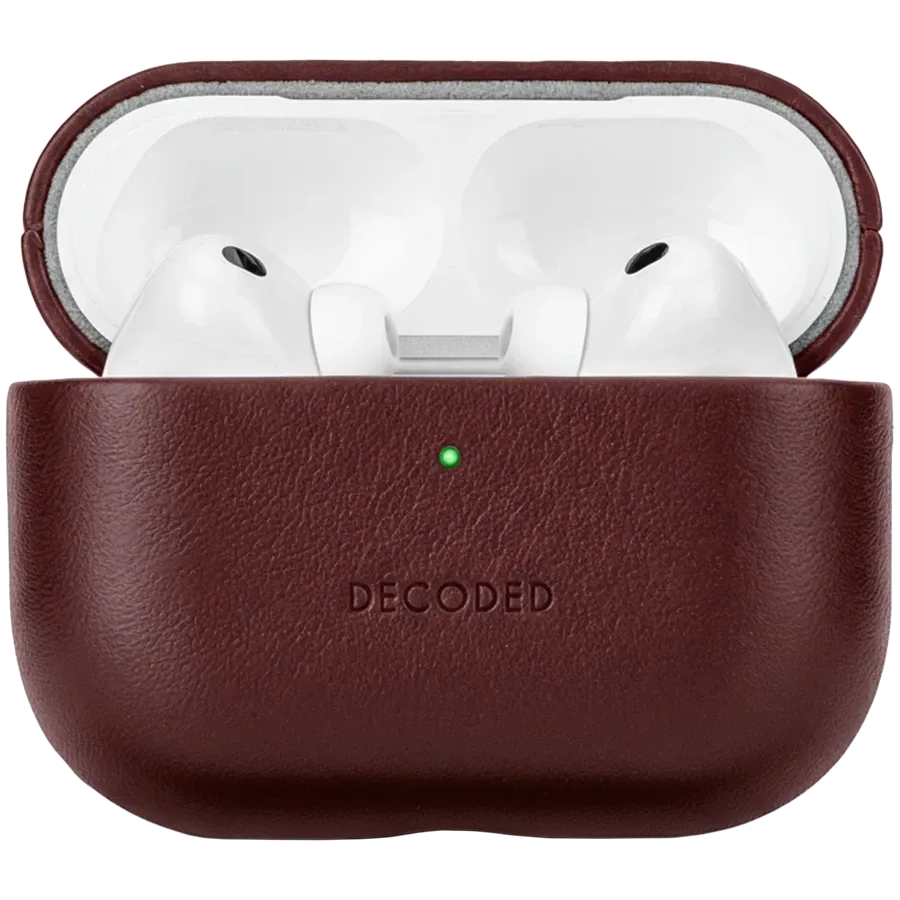 photo 2 - DECODED Case Leather Case  Ruby Red for AirPods Pro (Gen3)