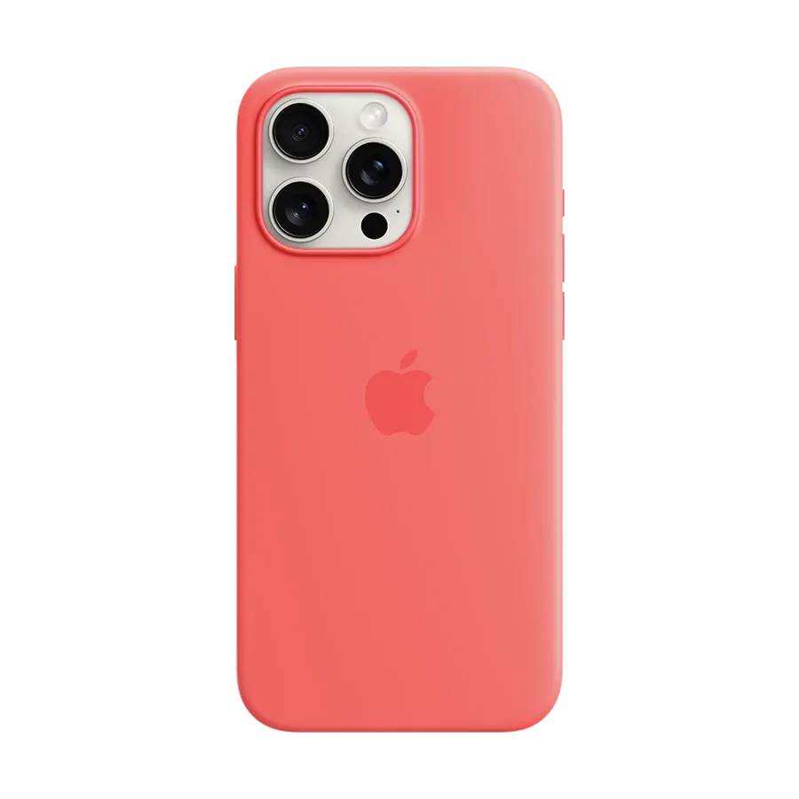 photo - Apple силиконовый чехол с MagSafe Гуава для iPhone 15 Pro Max