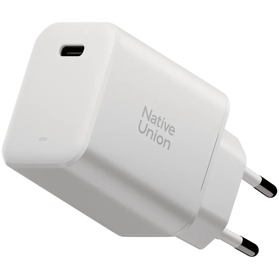 photo - Зарядний пристрій Native Union Fast GaN PD 45W USB-C Port White (FAST-PD45-WHT-EU)