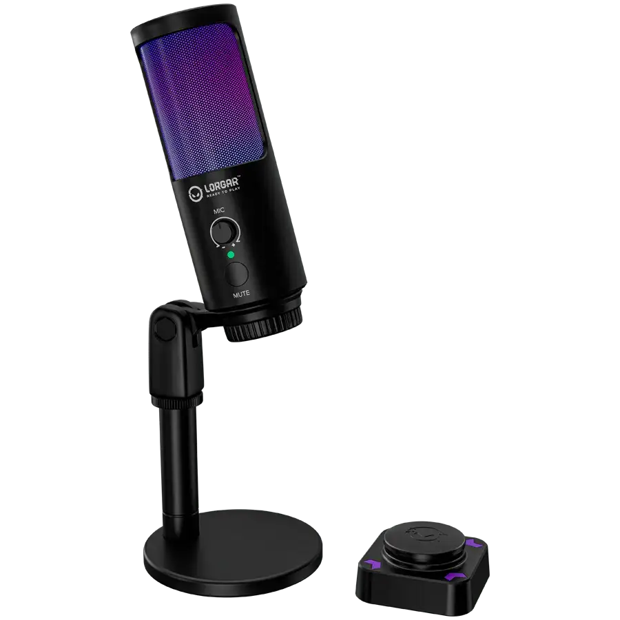 Gaming Microphone LORGAR (, 20кілогерц, -43 децибел) Чорний – photo 2